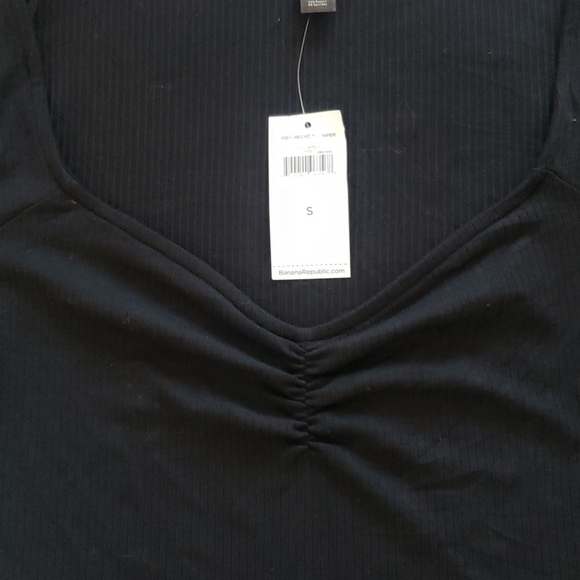 Banana Republic Petite Ribbed Sweetheart Bodysuit - Picture 2 of 5